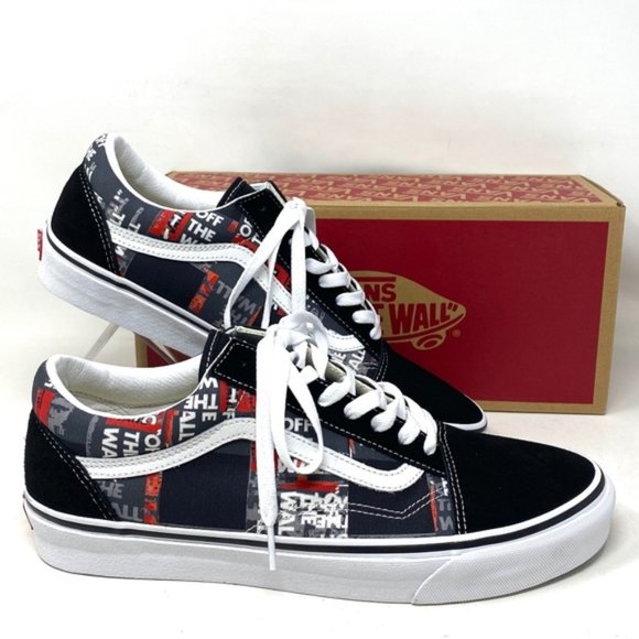 VANS Old Skool Shoe Casual Low Top Canvas Suede Red Black Men's Size VN0A4U3BWZ4 - Picture 4 of 11